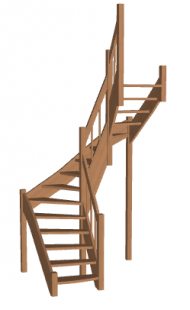 П-образная лестница «Восток-Элегант» П2-790-42