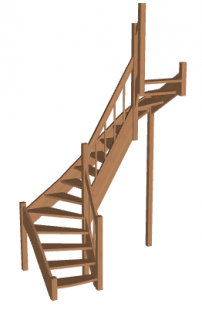 П-образная лестница «Восток-Элегант» П2-790-44