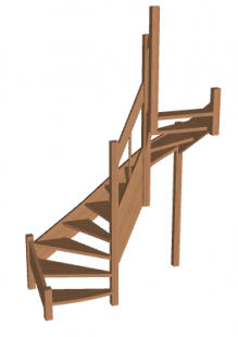 П-образная лестница «Восток-Элегант» П2-790-37
