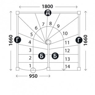 Лестница «Восток-Элегант» П-950-03