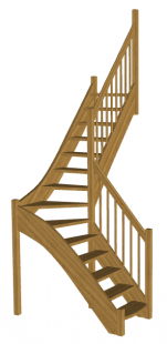 Г-образная лестница «Восток-Элегант» Г-760-06