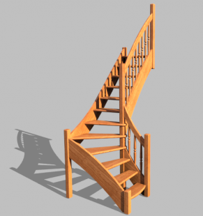 Деревянная лестница «Восток-Элегант» Г-760-02